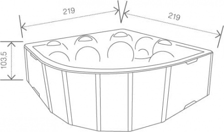 Гидромассажный спа бассейн Vibes Trusto by USSPA Гидромассажный спа бассейн Vibes Trusto by USSPA